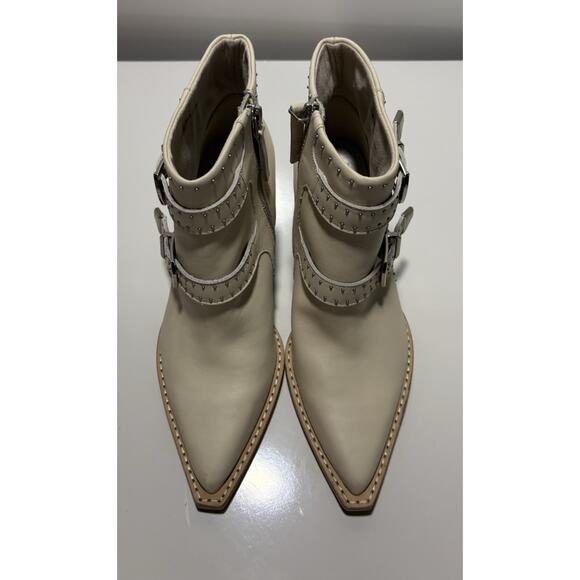 Dolce Vita Silver Stud Accent Buckles Boots Booties Size 6 NWOB Western Boho - Picture 13 of 13